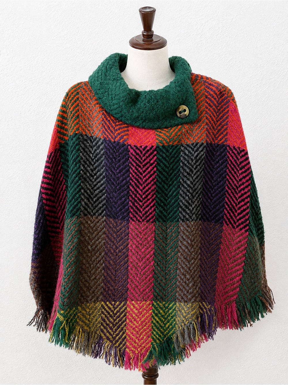 John Branigan for Celtic Ranch Irish Wool Alpaca Poncho NWT